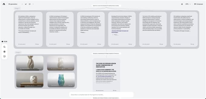 Step 1 - Ideate and organize in Flowith