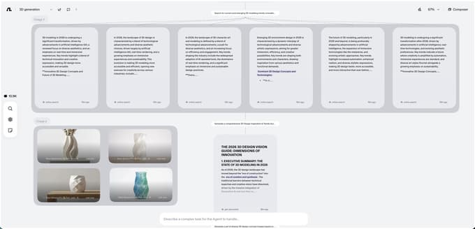 Step 1 - Ideate and organize in Flowith