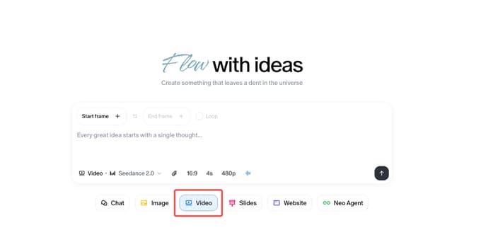 Open Video Mode