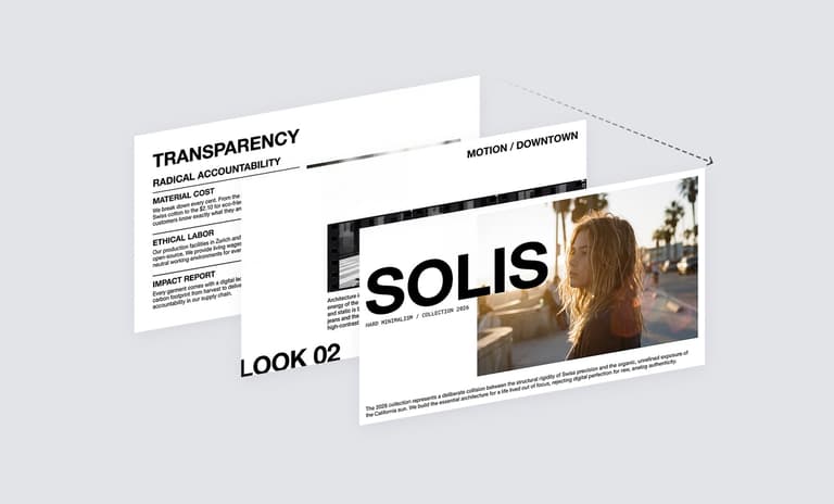 Cohesive slide deck examples with consistent styling