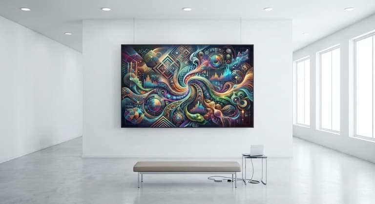 AI text to art generation example