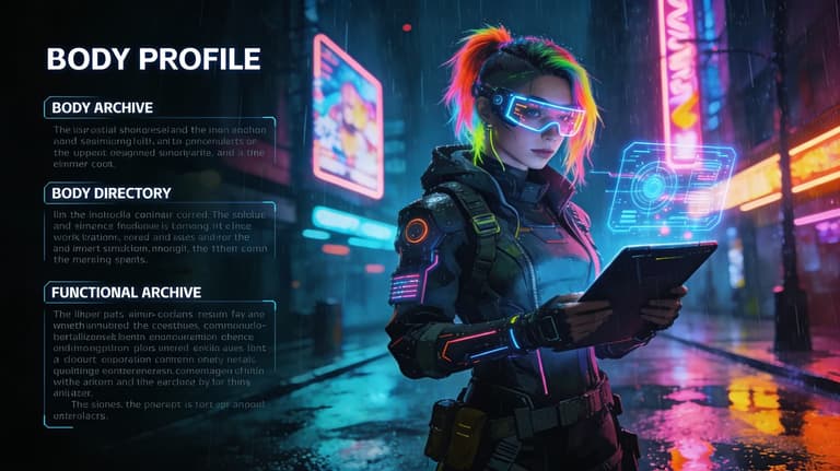 Detailed character customization interface