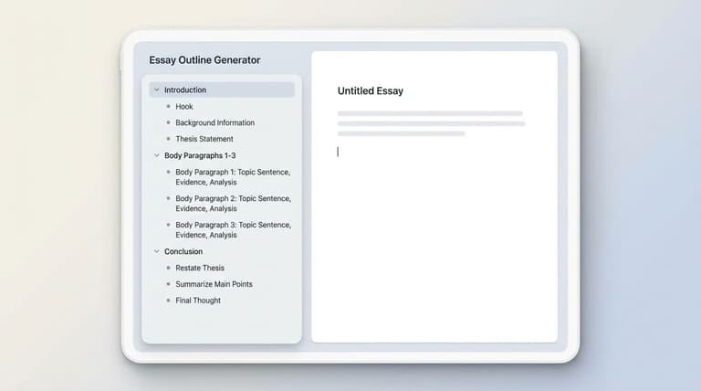 AI essay outlining tool