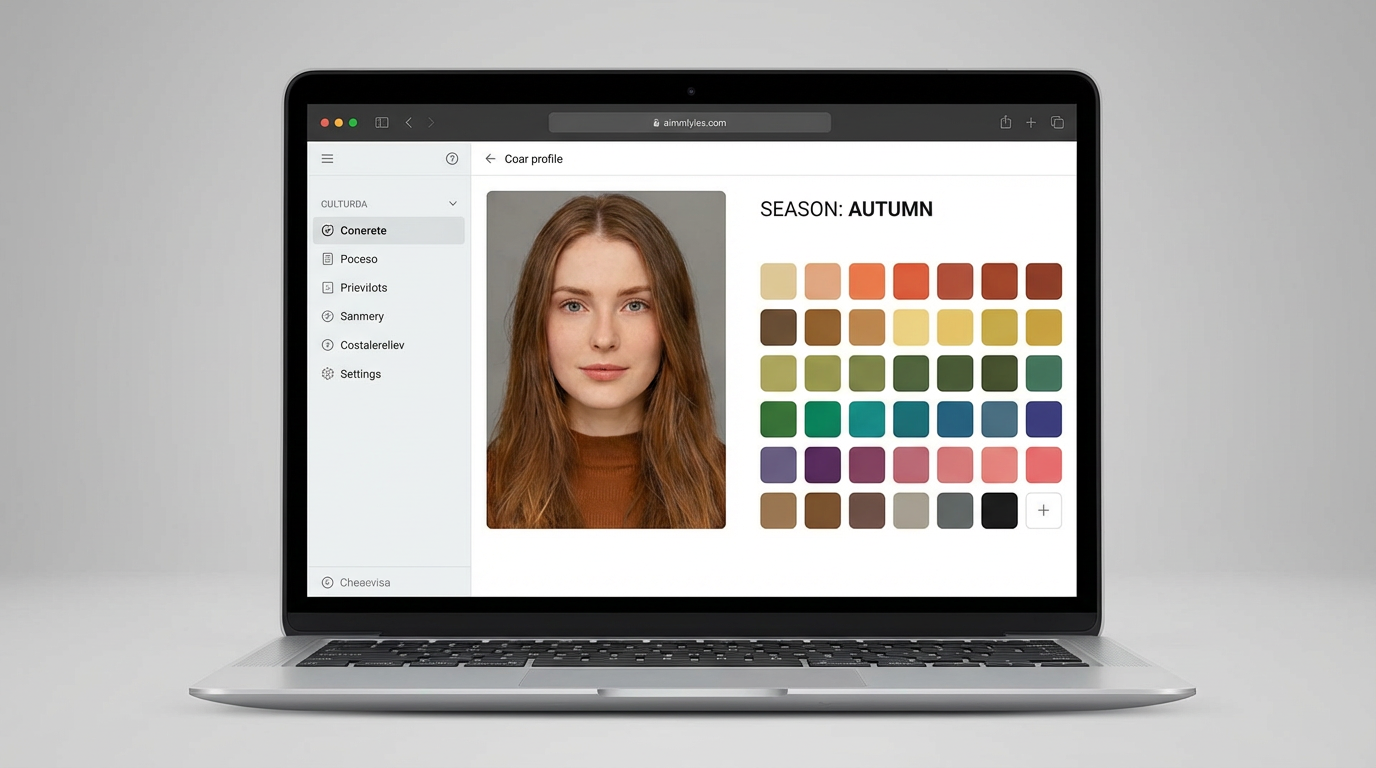 AI extracting color palette from landscape photo