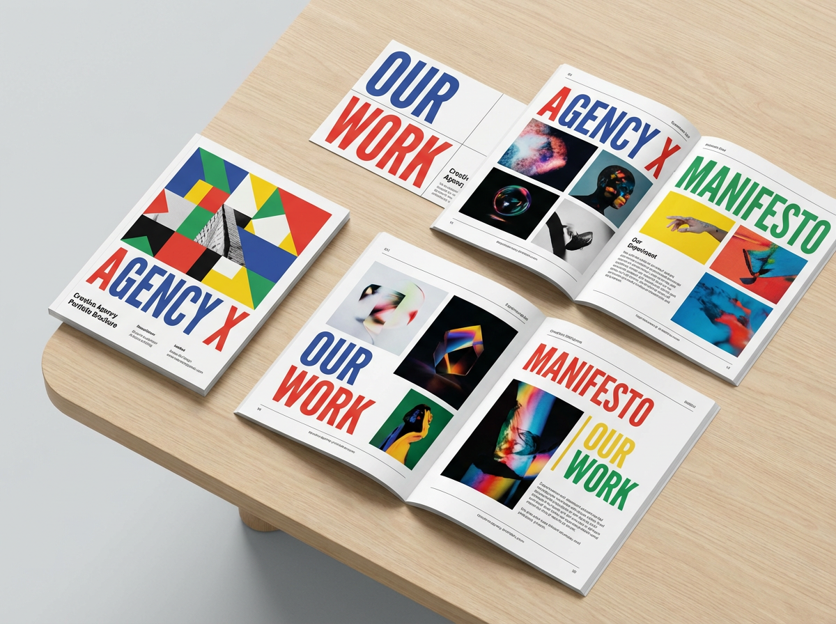 Various brochure fold formats