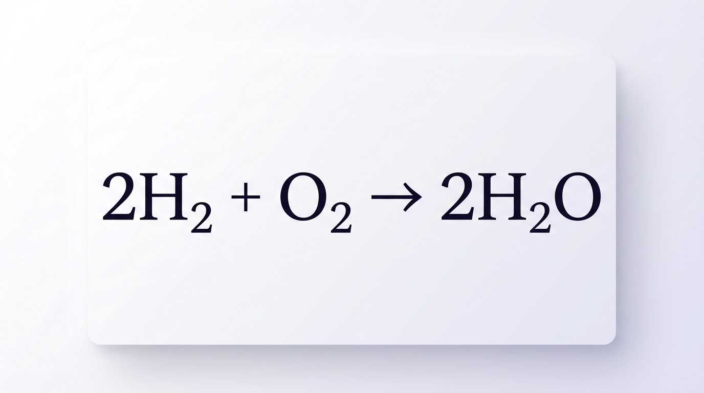 AI chemical equation