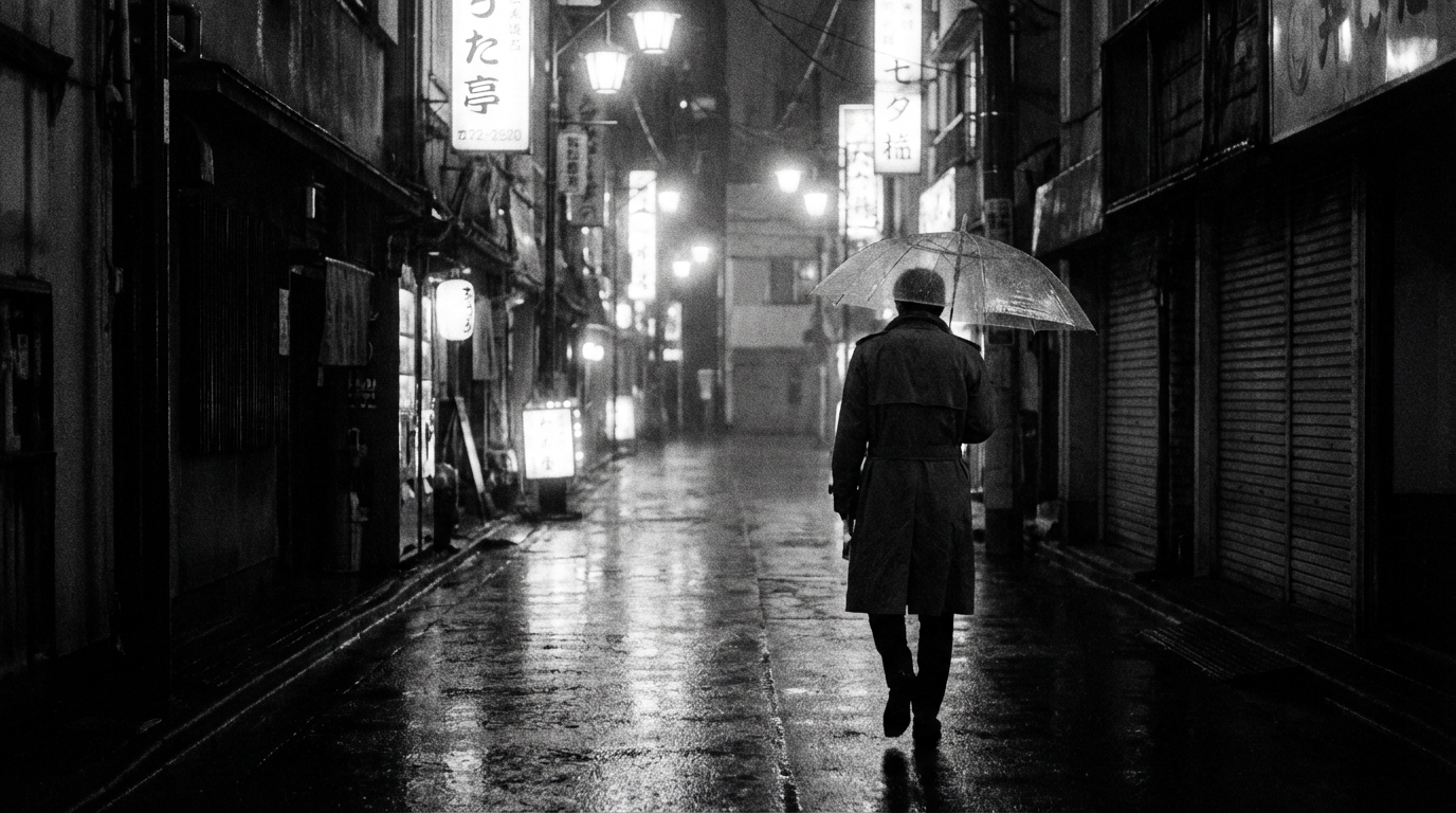 AI photo with specific lighting and lens effect