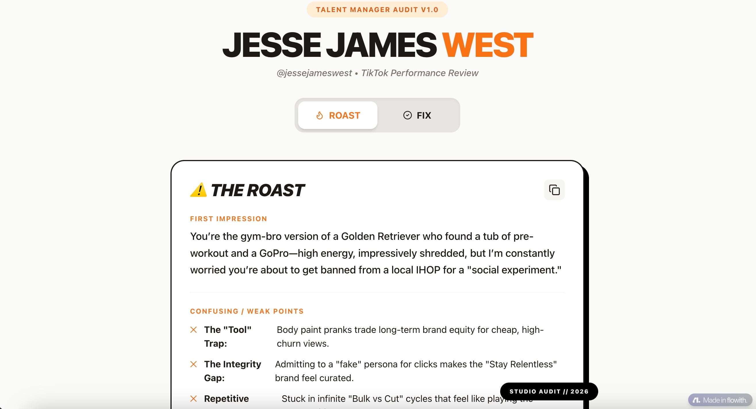 Account doctor analyzing social media metrics