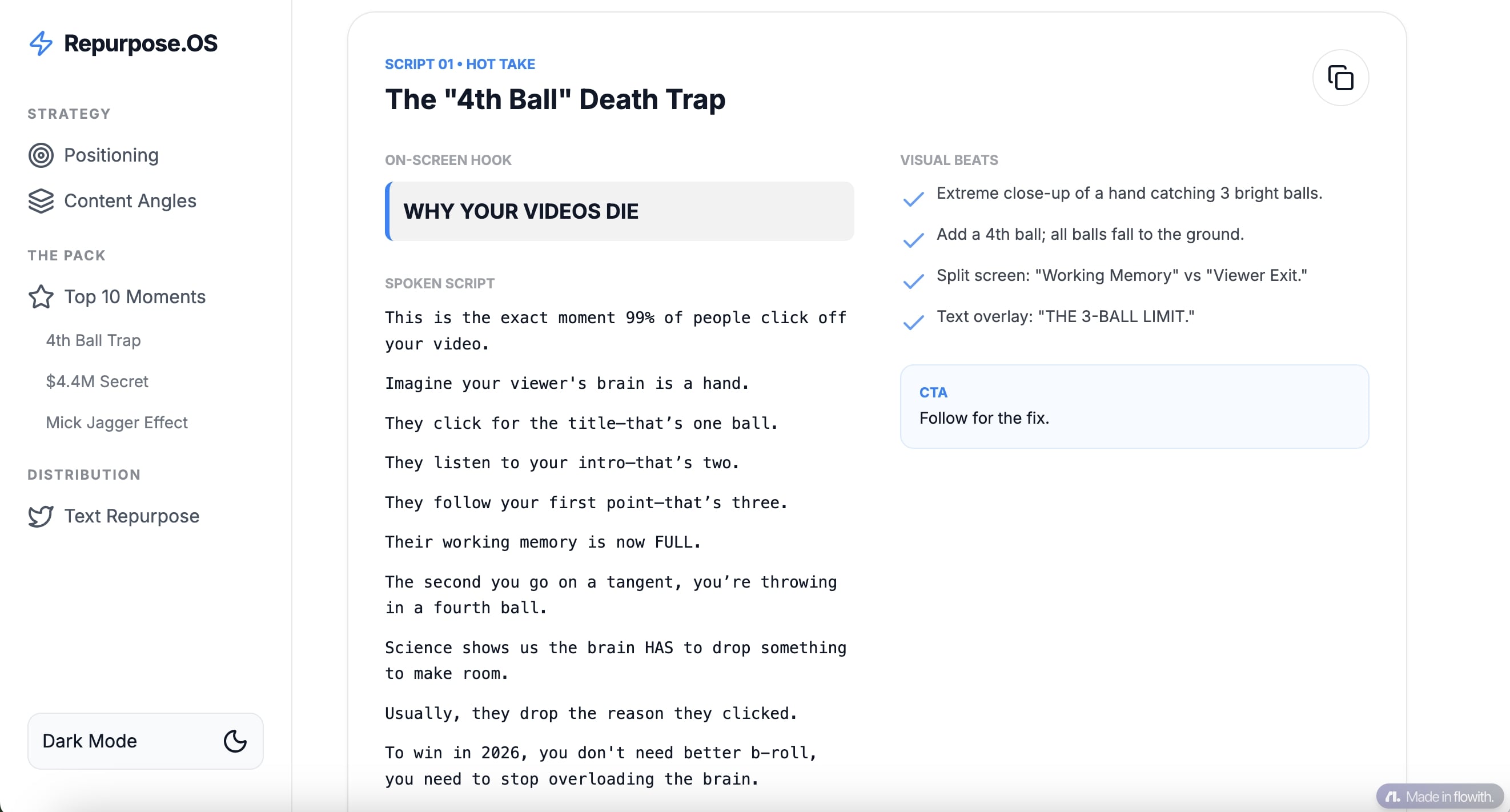 YouTube video being repurposed into short-form content