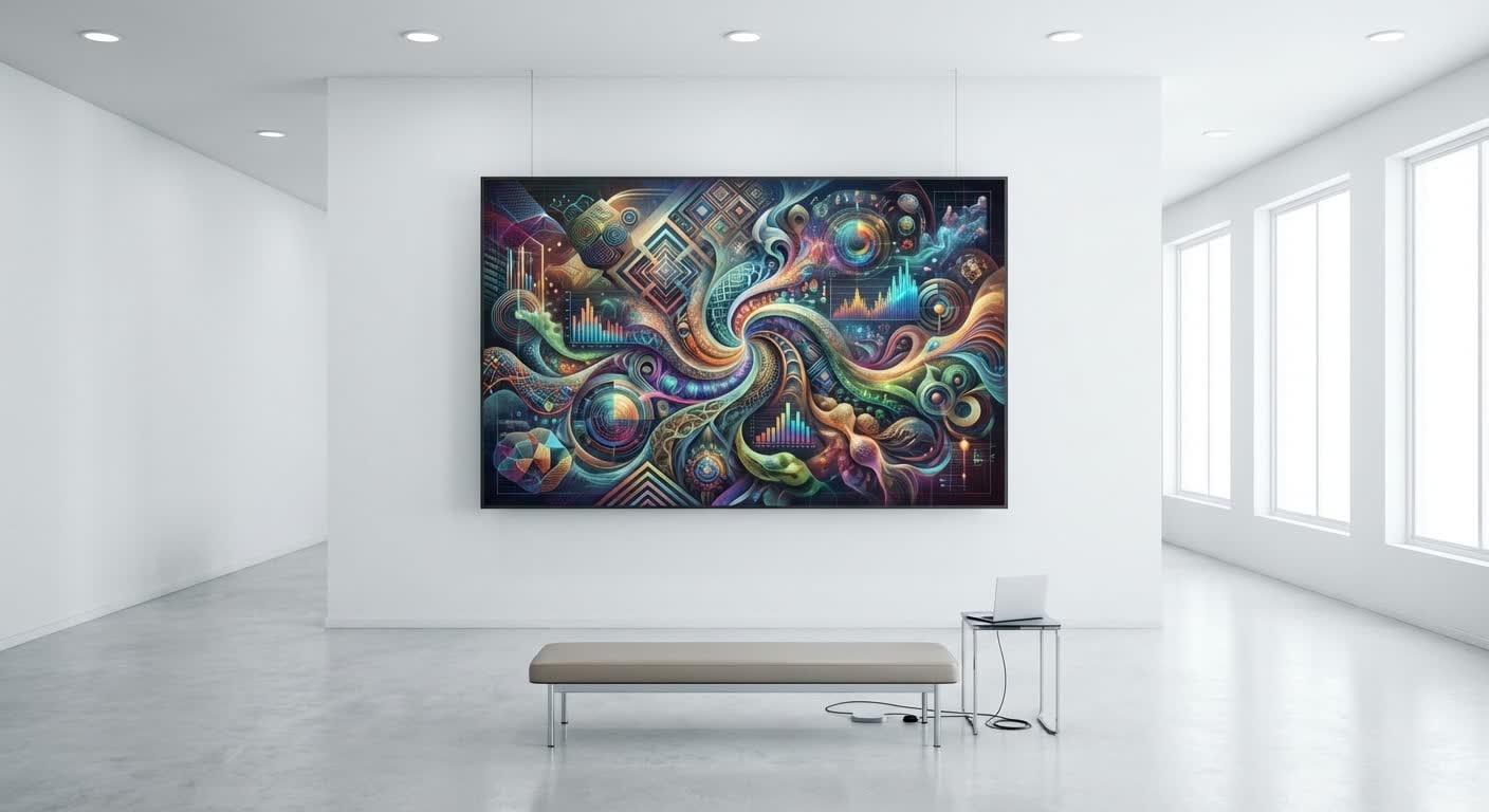 AI text to art generation example