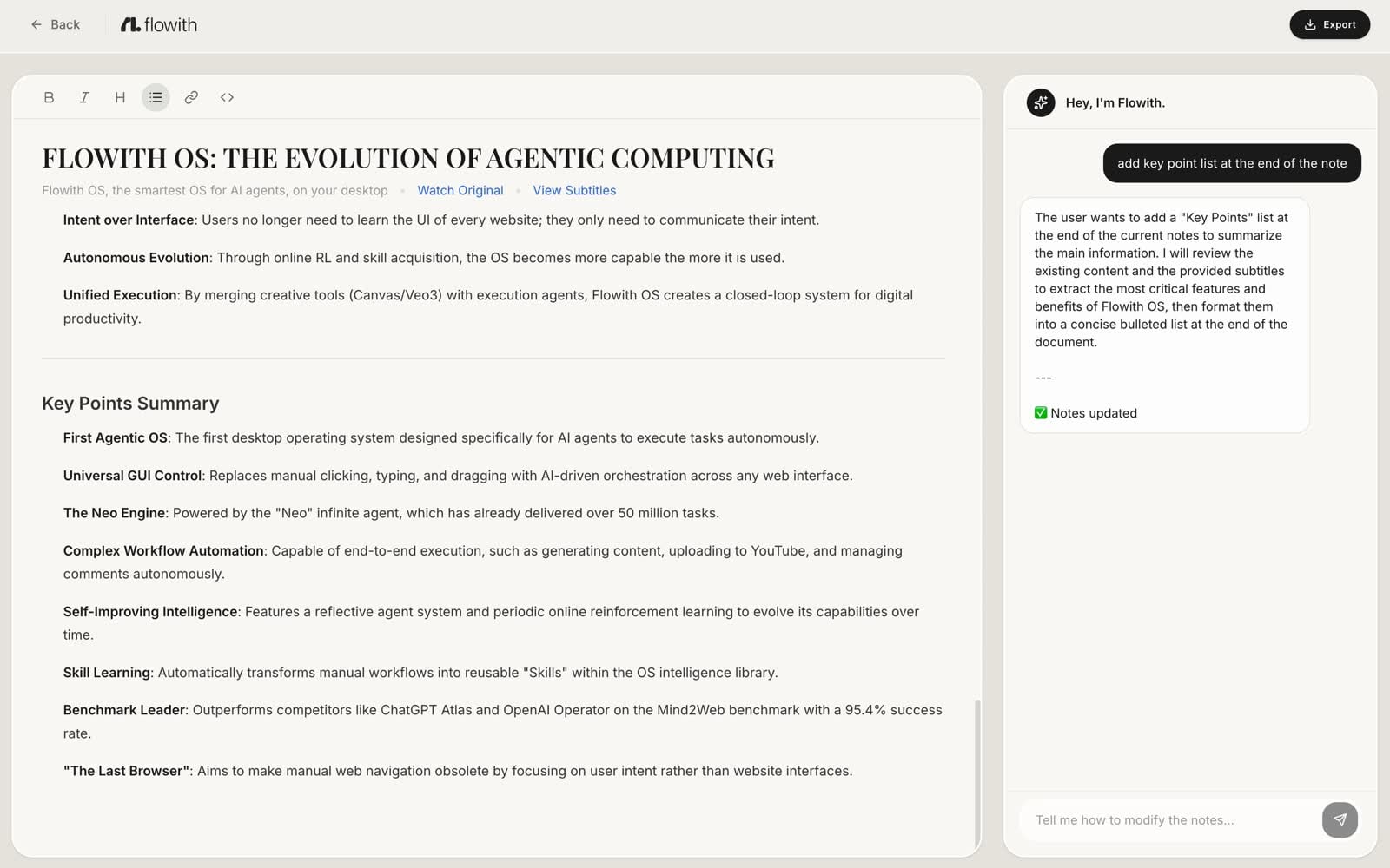 AI-generated study notes from lecture content
