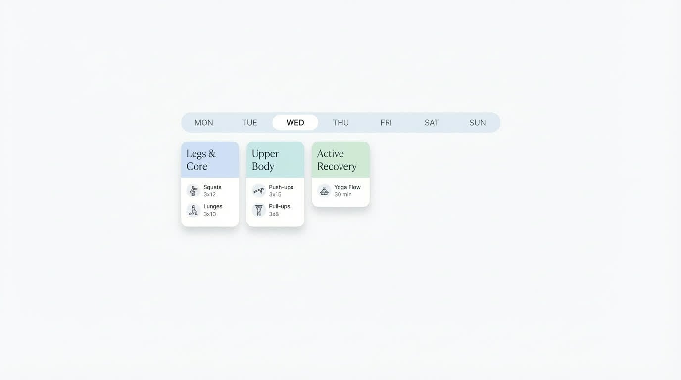 AI generating personalized workout plan