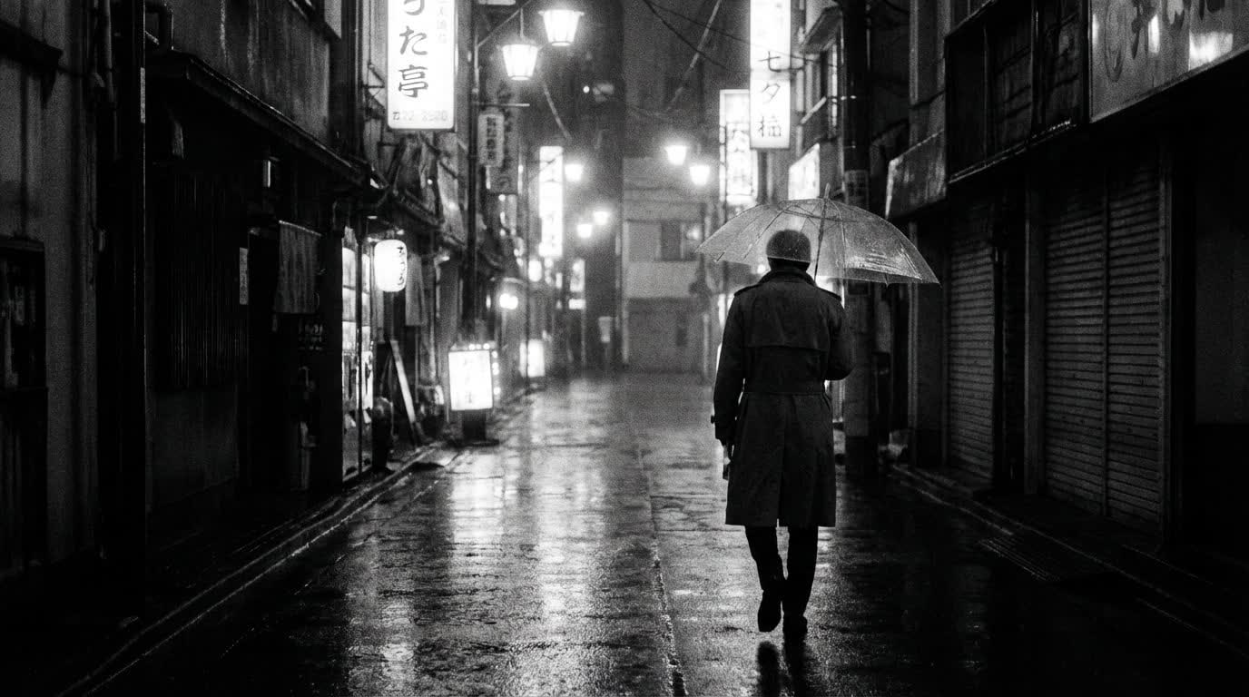 AI photo with specific lighting and lens effect